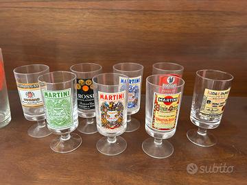 Bicchieri vintage “martini e rossi”