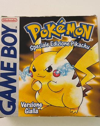Vintage videogioco pokemon versione gialla Pikachu