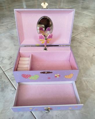 Scatola portagioie con carillon musicale