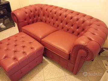 Divano due posti + pouf