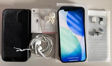 Iphone 12 128gb nero + autocolari + accessori