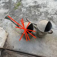 Innaffiatoio in zinco vintage