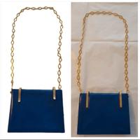 Borsa Valentino Night in pelle blu e rossa