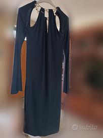 Vestito blu manica lunga taglia M