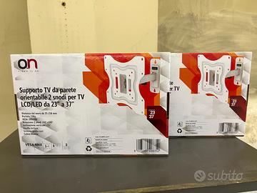 2 (DUESUPPORTI ORIENTABILE DA PARETE PER TV 23-37"