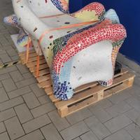 Panchina in cemento di design