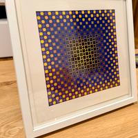 Quadro 1975 Victor Vasarely  serigrafia optical