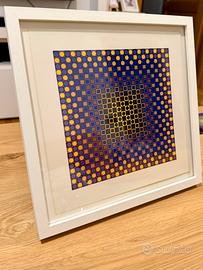 Quadro 1975 Victor Vasarely  serigrafia optical
