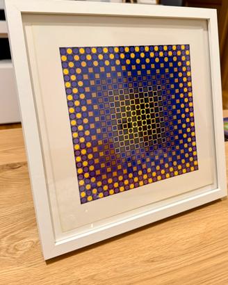 Quadro 1975 Victor Vasarely  serigrafia optical