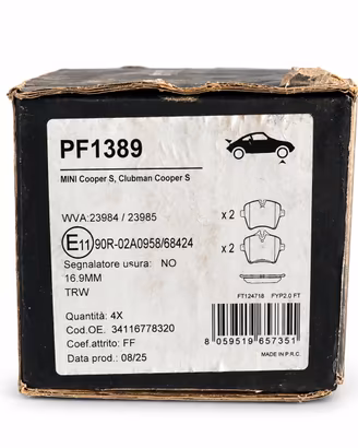 Pastiglie Freno Anteriori MINI Cooper S / John Coo