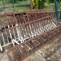 Ringhiera poggiolo + corrimano per scala