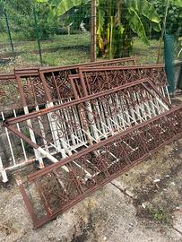 Ringhiera poggiolo + corrimano per scala