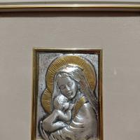 Quadretto  in argento con rilievo D'arte 
