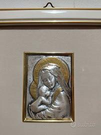 Quadretto  in argento con rilievo D'arte 
