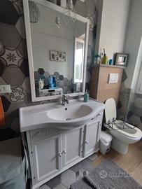 mobiletto bagno legno massello