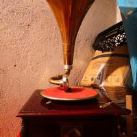 GRAMMOFONO ANTIQUARIATO HIS MASTER VOICE 40X40X70