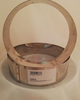 Anelli in accaio per torte con diametro 18 h5