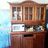 credenza cucina in legno di pino 