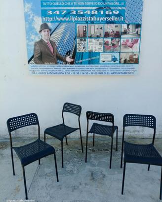 SEDIE METALLO E PLASTICA IMPILABILI RICHIUDILI