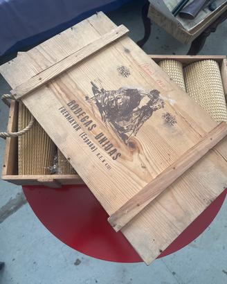 cassa legno originale rioja 1964 (6 bottiglie)