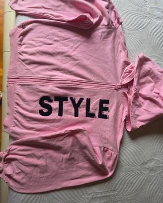 felpa cotone rosa