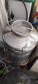 Fusto Inox Sansone 50 Litri con Rubinetto per Olio