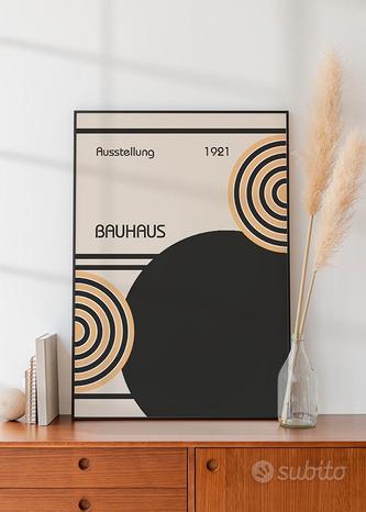 Locandina inedita manifesto design bauhaus 1921
