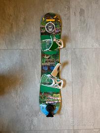 Tavola  + attacchi snowboard Burton After school