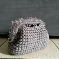 borsa mini clutch all'uncinetto 