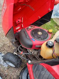 trattore rasaerba Efco con rampe.