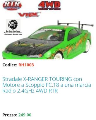 auto rc motore nitro