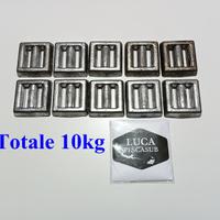 10kg di Piombi sub da cintura NUOVI artigianali