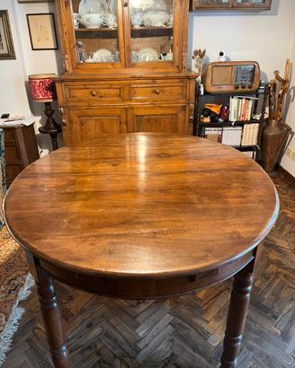 Tavolo ovale in noce massello metà 800.