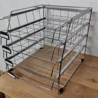 Portacarte metallo 4 cassetti A4