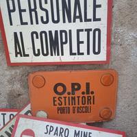 cartelli stradali vintage anni '80