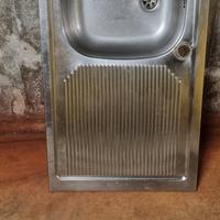 lavabo inox con gocciolatoio