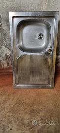 lavabo inox con gocciolatoio