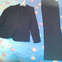 completo donna gessato 