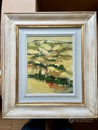 Quadro original Luciano Saccardi Paesaggio toscano