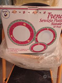 Set piatti Natalizii 18pz