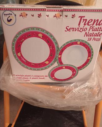 Set piatti Natalizii 18pz