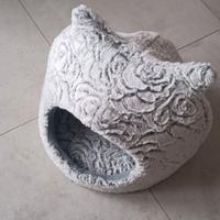 Cuccia di peluche chiusa