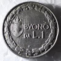 Buono da 1 Lira 1922 Vittorio Emanuele  III