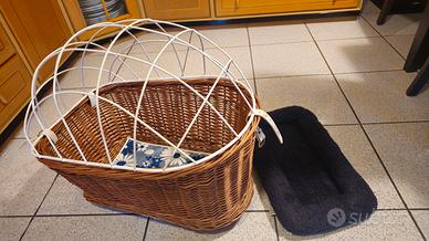 Cesta trasportino cane/gatto per bicicletta
