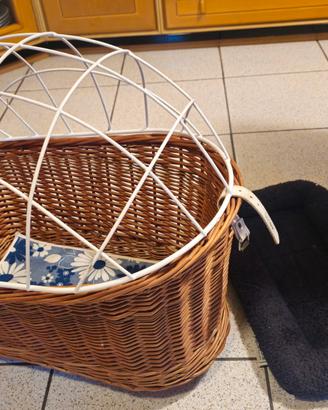 Cesta trasportino cane/gatto per bicicletta