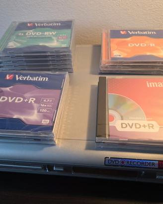 PHILIPS DVD RECORDER 3355 + 13 DVD VUOTI NUOVI