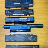 Lotto 7 batterie notebook vecchie
