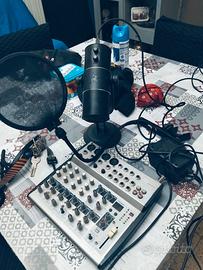 Mixer , filter pop, microfono USB