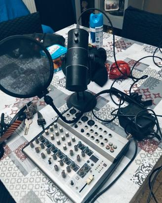 Mixer , filter pop, microfono USB