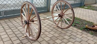 Ruote antiche in legno 
